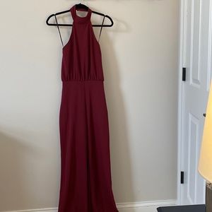 NWT Lulu’s Maroon Jumpsuit